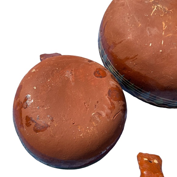 Vintage Mexican Terracotta Serving Bowls Cookware, Set of 4 - Picture 3 of 14